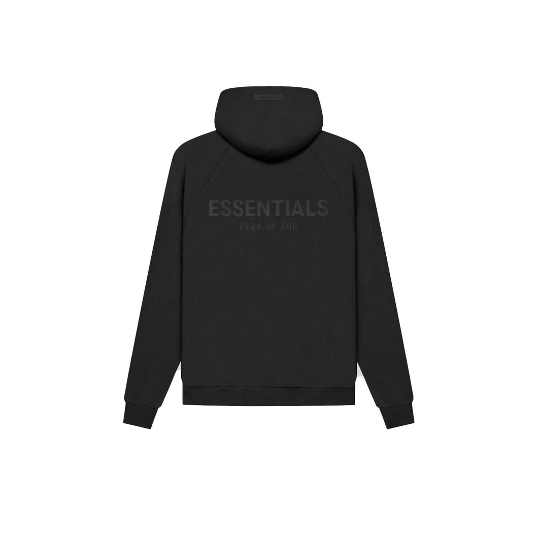 Essentials fear of god hoodie black