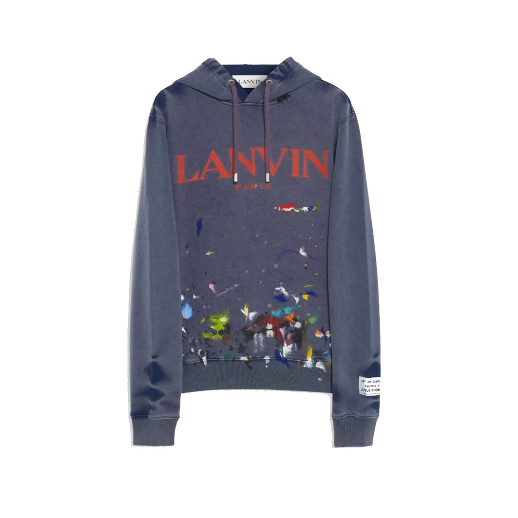Lanvin X gallery dept. logo hoodie with worn effect