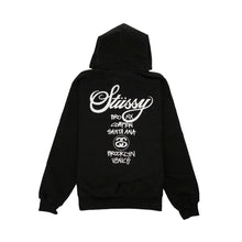 Load image into Gallery viewer, Stussy world tour hoodie black
