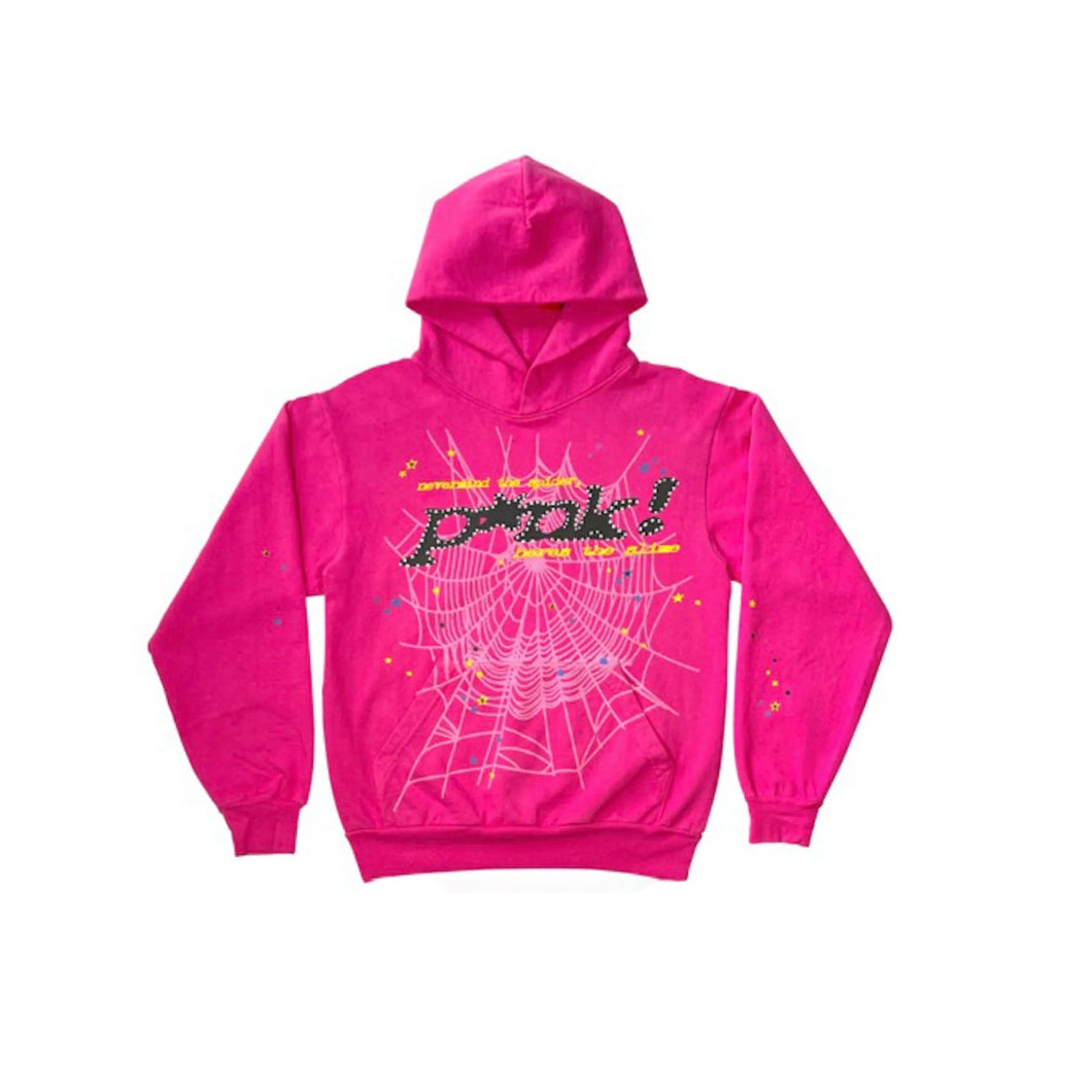 Spider pink hoodie
