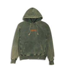Load image into Gallery viewer, Gallery dept. center logo hoodie green
