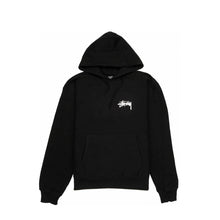 Load image into Gallery viewer, Stussy plush hoodie black
