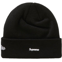 Load image into Gallery viewer, Supreme New Era S Logo Beanie (FW20) Black
