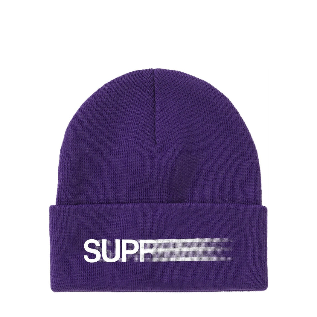 Supreme Motion Logo Beanie Purple