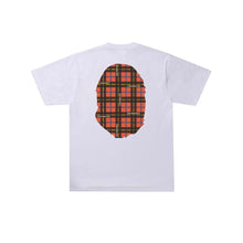 Load image into Gallery viewer, Bape check tee white red
