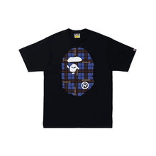 Load image into Gallery viewer, Bape check tee black blue
