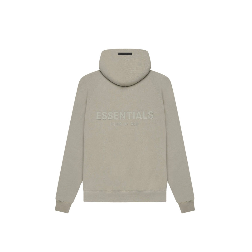 Fear of god essential hoodie moss ss21