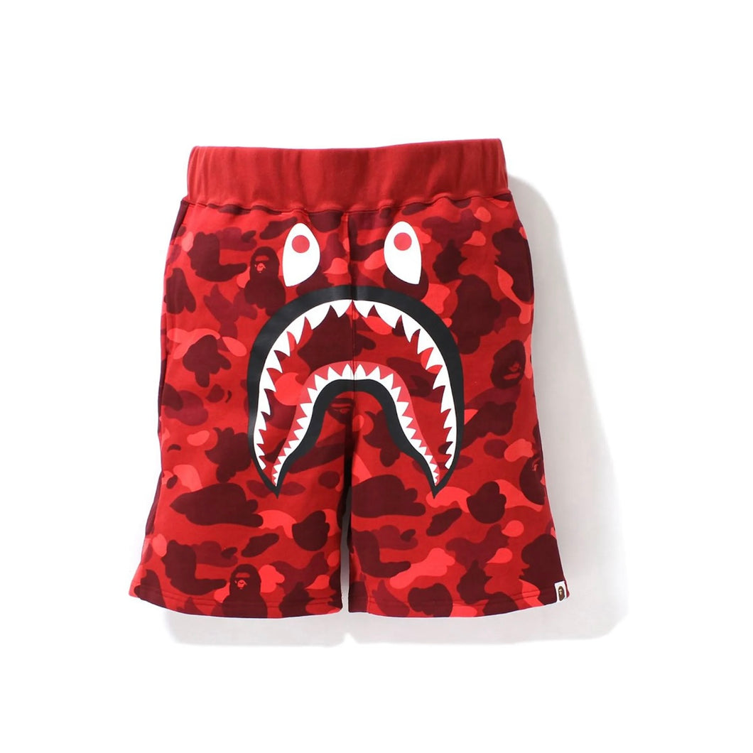 Bape red camo shorts