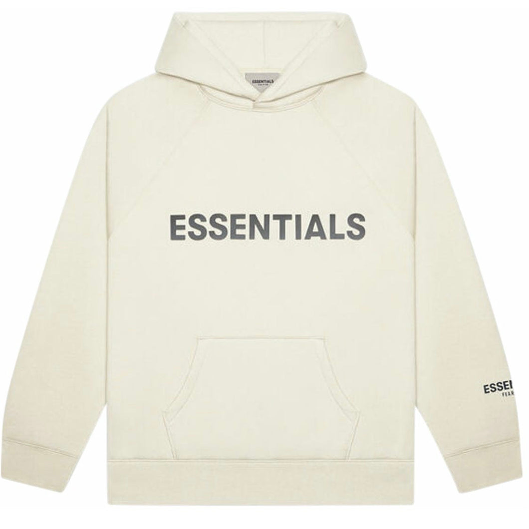 FEAR OF GOD ESSENTIALS 3D Silicon Applique Pullover Hoodie Buttercream